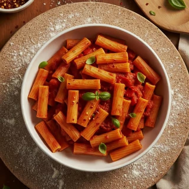 Ziti with Marinara.