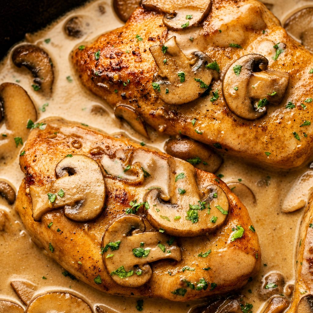 Chicken Marsala.
