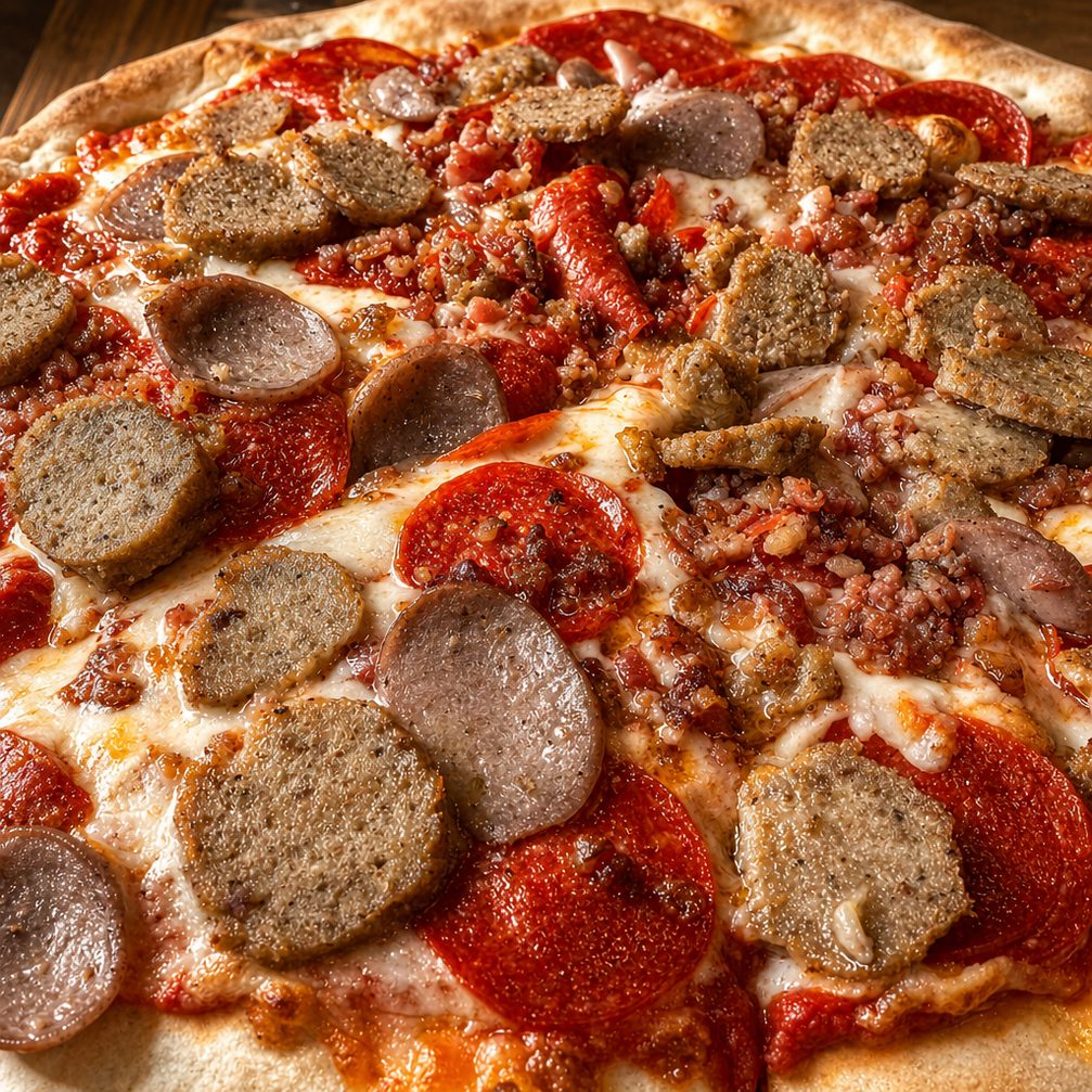 All Meat Pizza.