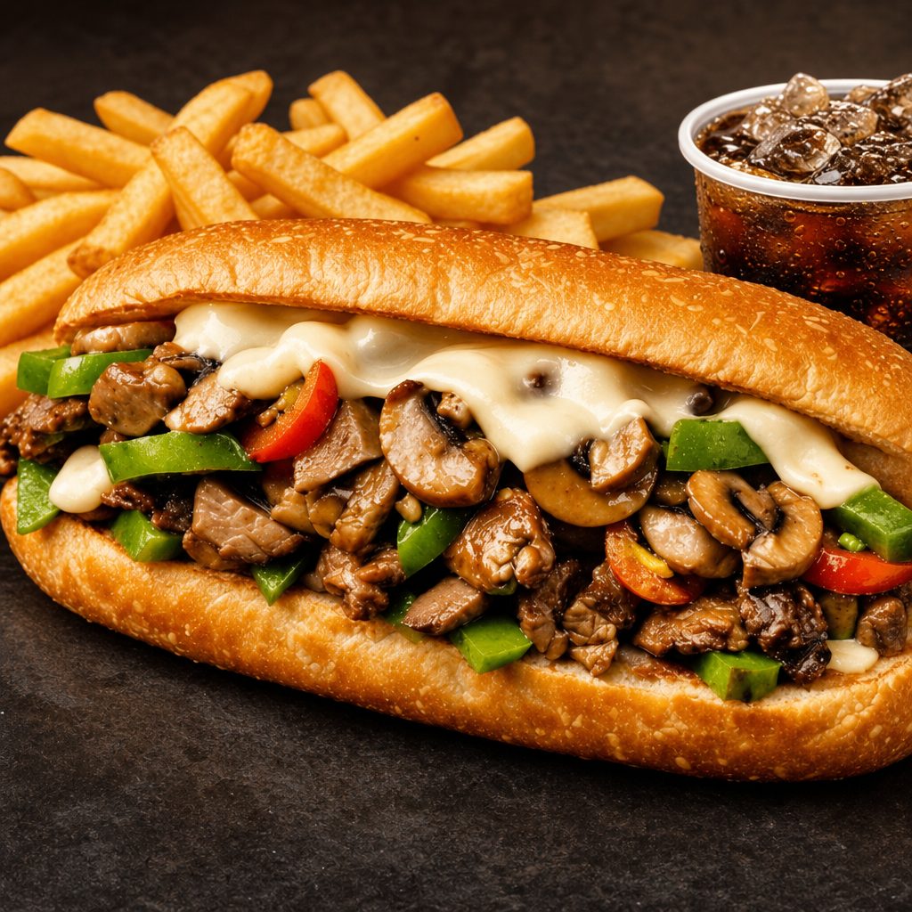 Philly Cheesesteak Sandwich.