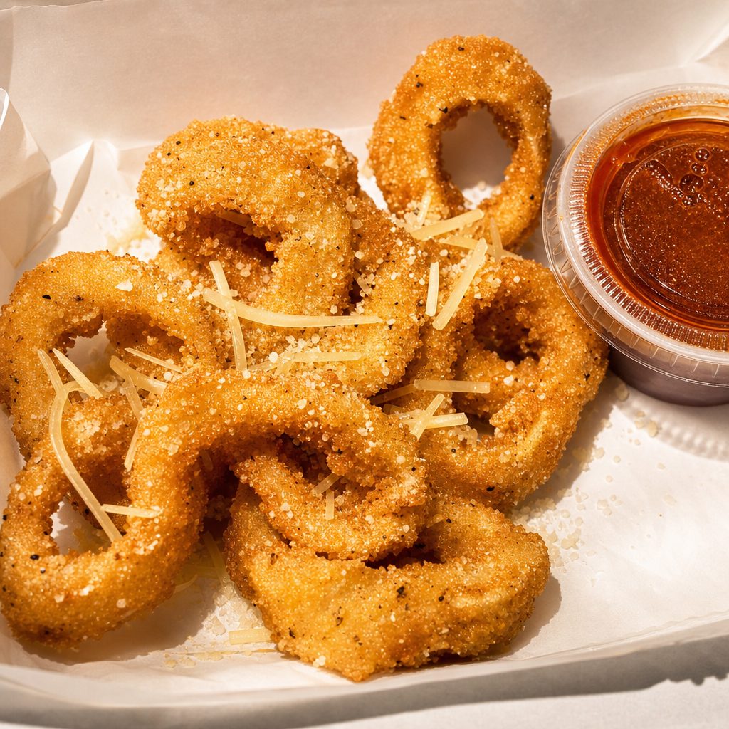 Fried Calamari with Marinara.