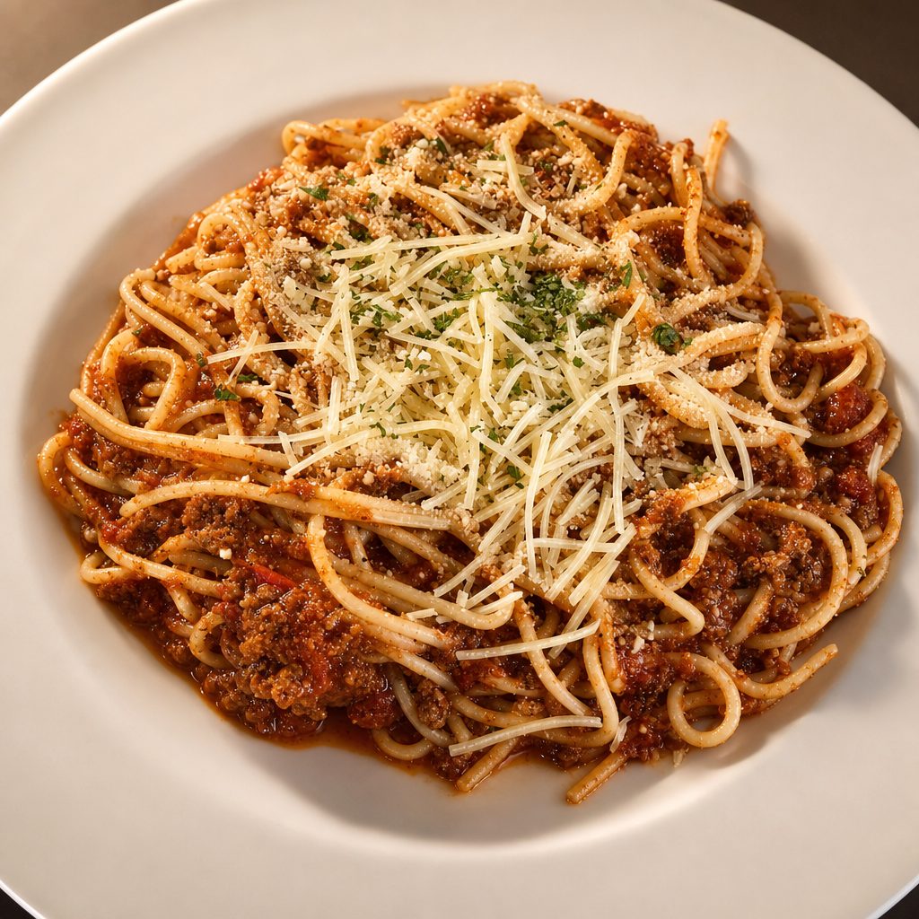 Spaghetti with Meat Sauce.
