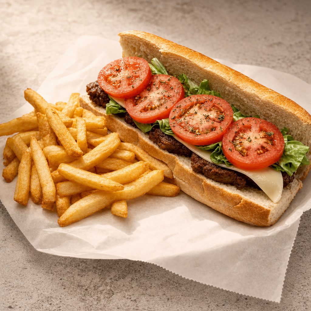 Turkey and Cheese Sub.